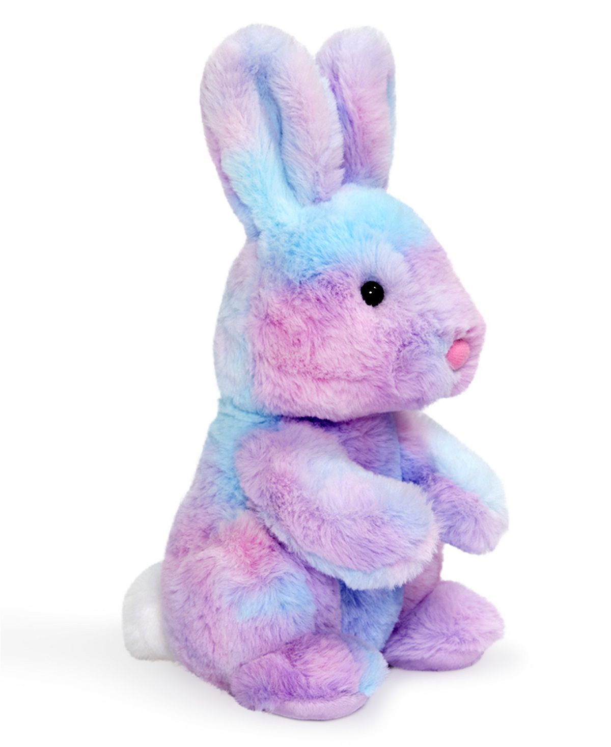 Geoffrey's Toy Box 9-Inch Tie Dye Bunny Plush - Colorful and Cuddly