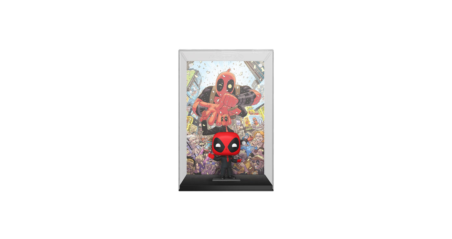 Funko Pop Comic Cover Marvel Deadpool 2025 1 Deadpool in Black Suit Action Figure