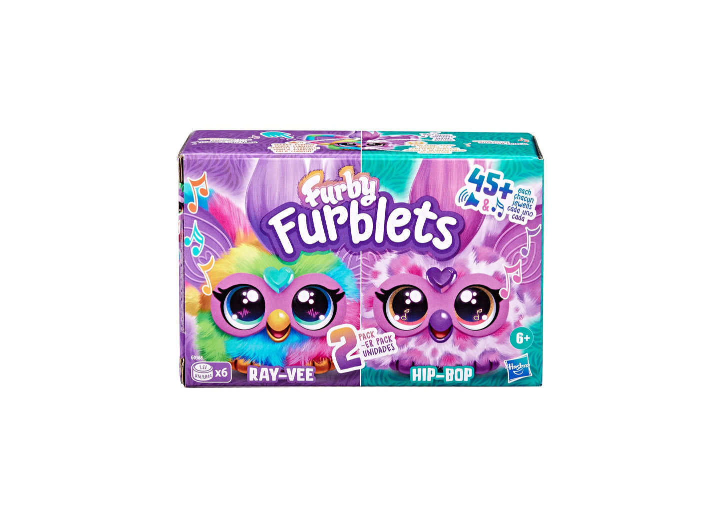 Furby Furblets Ray-Vee and Hip-Bop 2-Pack Mini Electronic Plush Toy