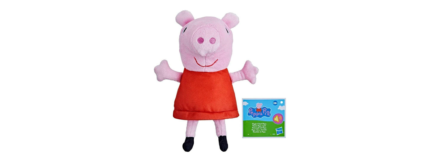 Peppa Pig Toys Giggle 'N Snort Peppa Pig Plush, Interactive Stuffed Animal with Sounds