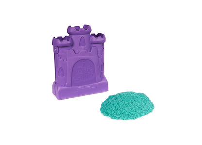 Kinetic Sand - Castle Case with 1 lb Teal Play Sand - Multipurpose Playset