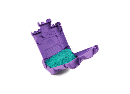 Kinetic Sand - Castle Case with 1 lb Teal Play Sand - Multipurpose Playset