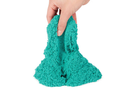 Kinetic Sand - Castle Case with 1 lb Teal Play Sand - Multipurpose Playset