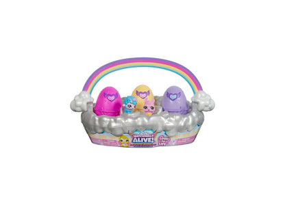 Hatchimals Alive - Spring Basket with Interactive Mini Figures and Self-Hatching Eggs