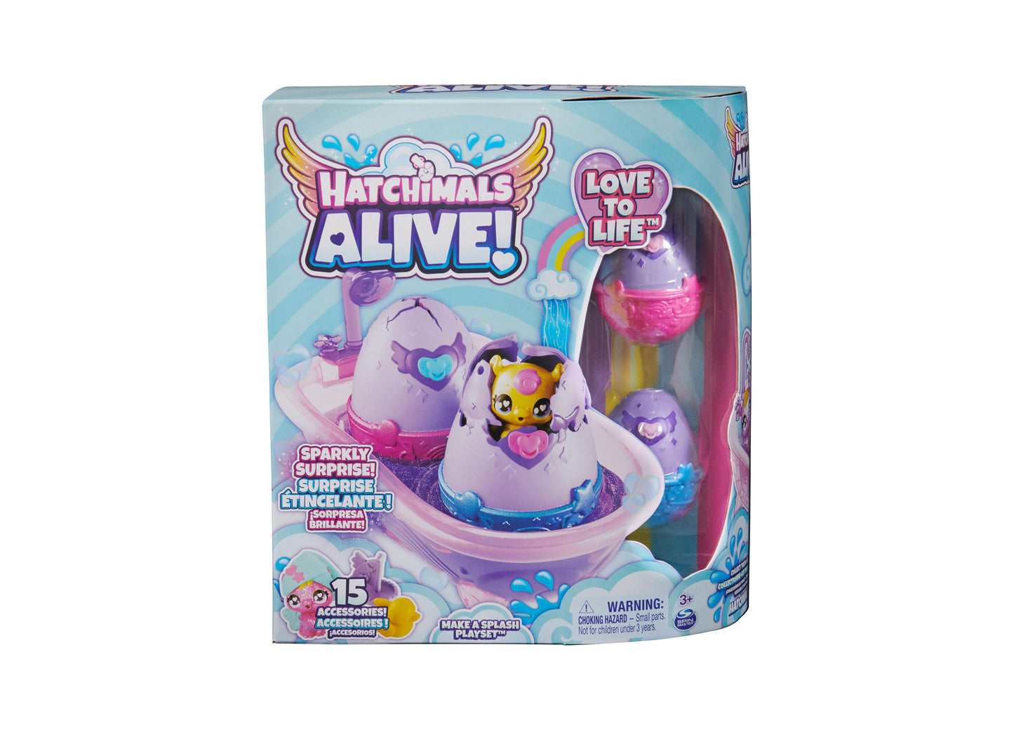 Hatchimals Alive - Make a Splash Playset with Color-Change Mini Figures