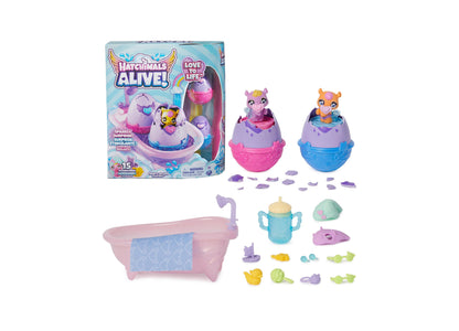 Hatchimals Alive - Make a Splash Playset with Color-Change Mini Figures