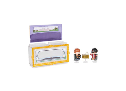 Harry Potter, Micro Magical Moments Year 2 Flying Car Figure Set with Harry, Ron, Hedwig Display Case