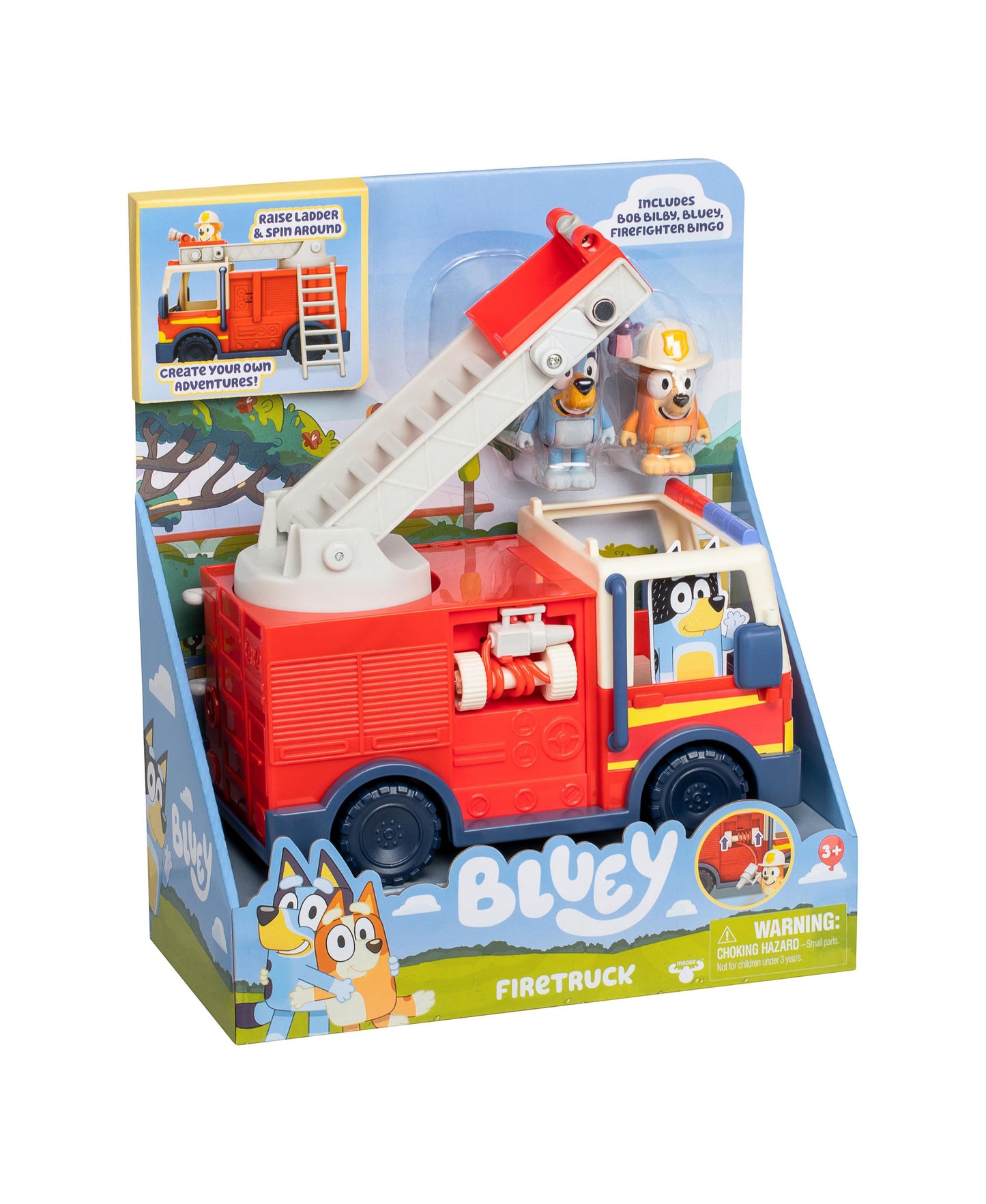 Bluey S10 Fire Truck Playset with Figures and Accessories – Toys