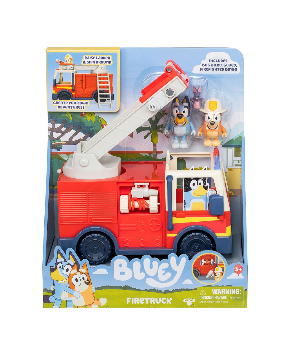 Bluey S10 Fire Truck Playset with Figures and Accessories