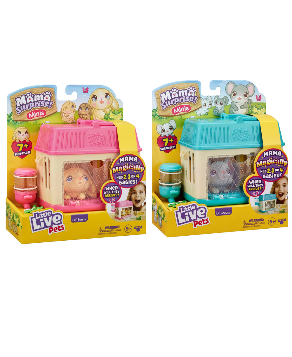 Little Live Pets Mama Surprise Mini Playset - Bunny or Mouse