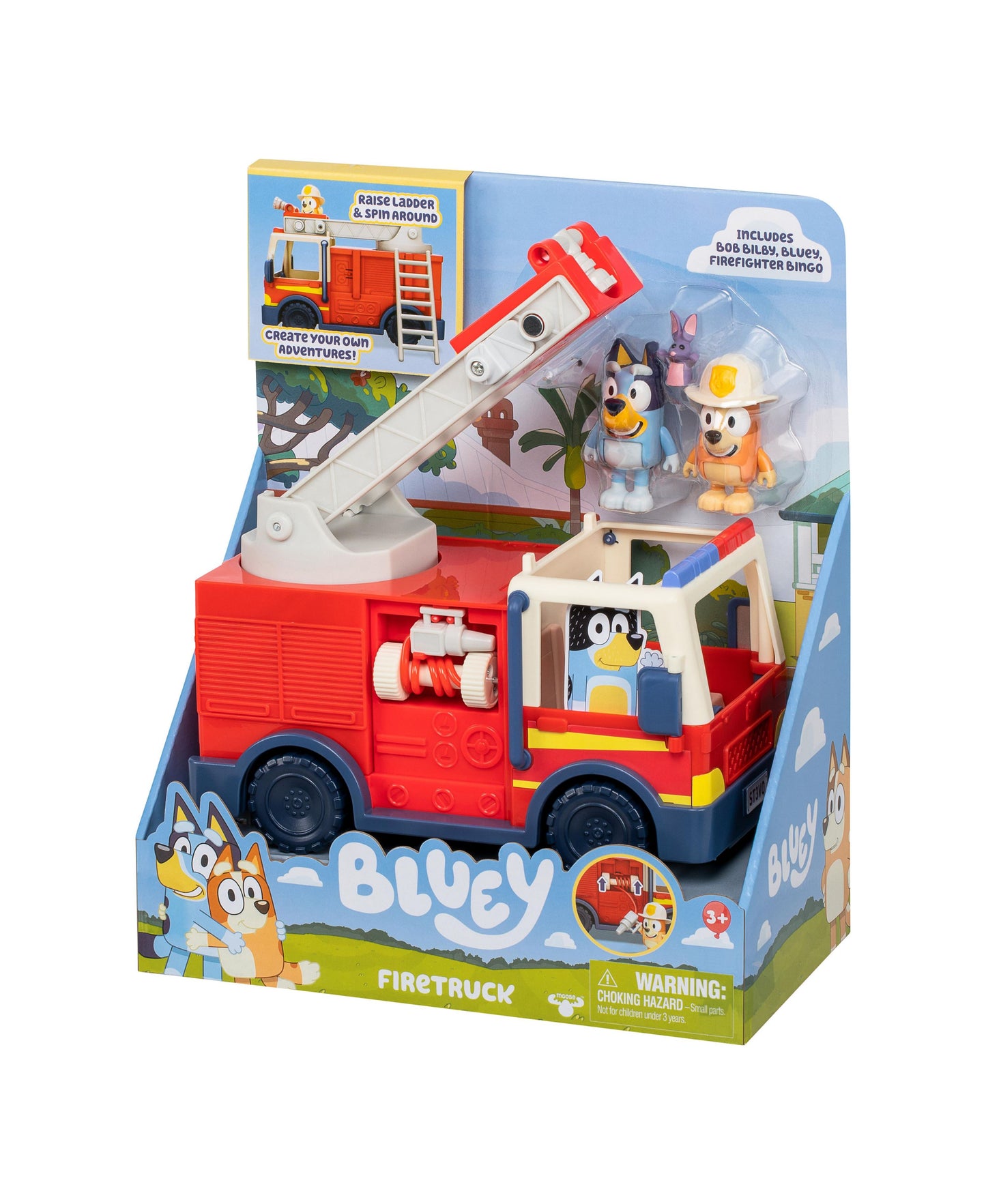 Bluey S10 Fire Truck Playset with Figures and Accessories