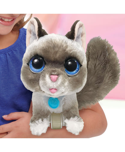 FurReal Friends Wag-A-Lots Kitty Interactive Toy, 8" Plush Cat with Leash