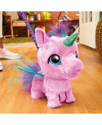 FurReal Friends Fly-A-Lots Alicorn Interactive Plush Toy, Pink Teal Purple