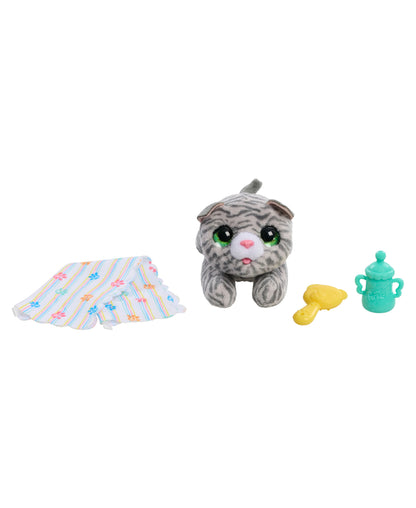 FurReal Friends Newborns Interactive Striped Kitty - Plush Pet with Accessories