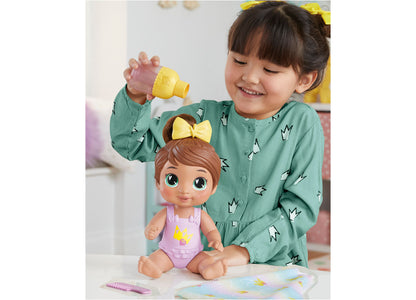 Baby Alive 11-inch Water-Friendly Doll - Sophia Sparkle with Magical Shampoo Bottle