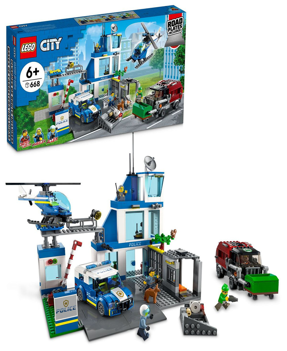 LEGO City Police Station 60316 Building Kit - 668 Pieces