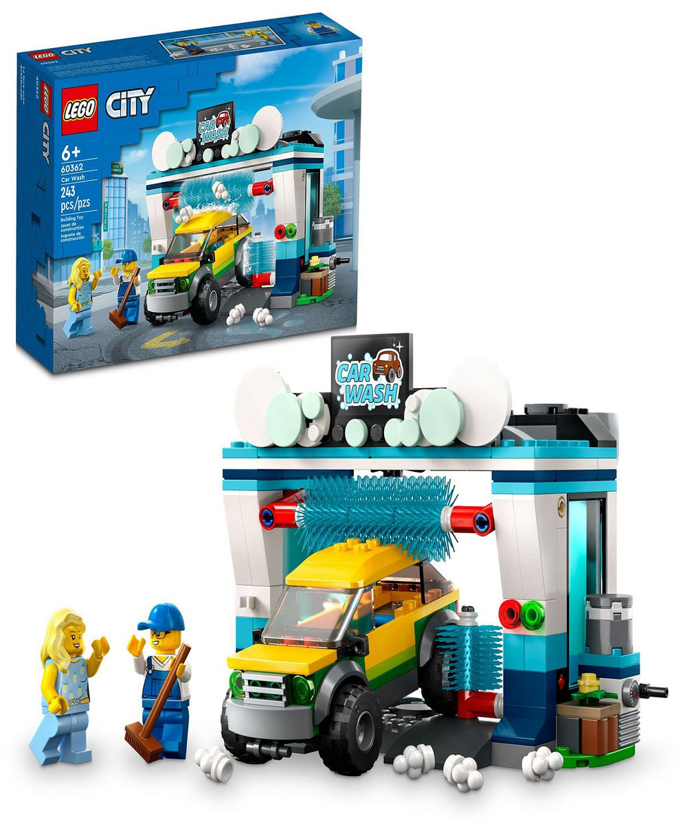 LEGO My City 60362 Interactive Car Wash Building Set with Minifigures