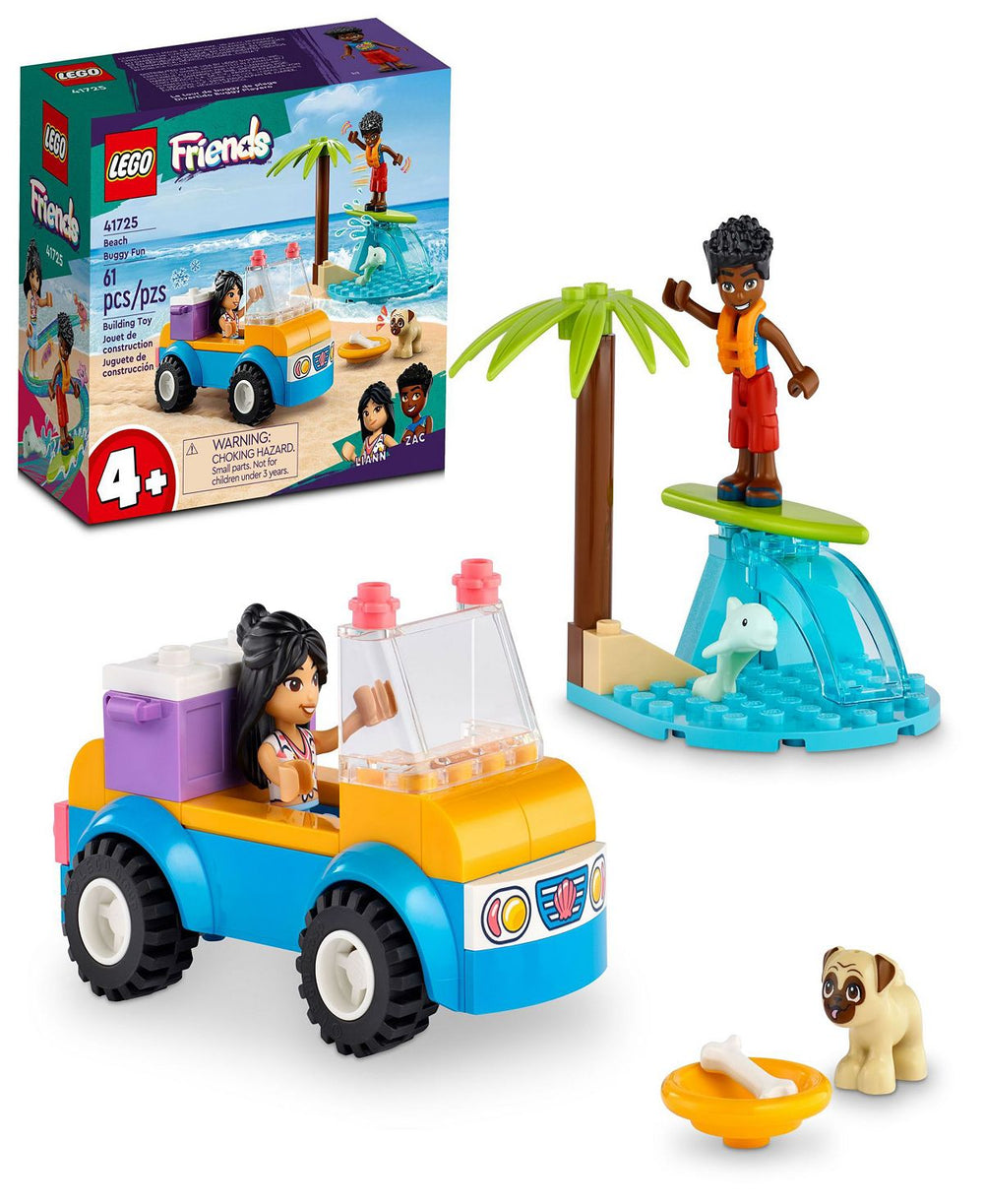 LEGO Friends 41725 Beach Buggy and Surf Adventure Building Set, 61 Pieces