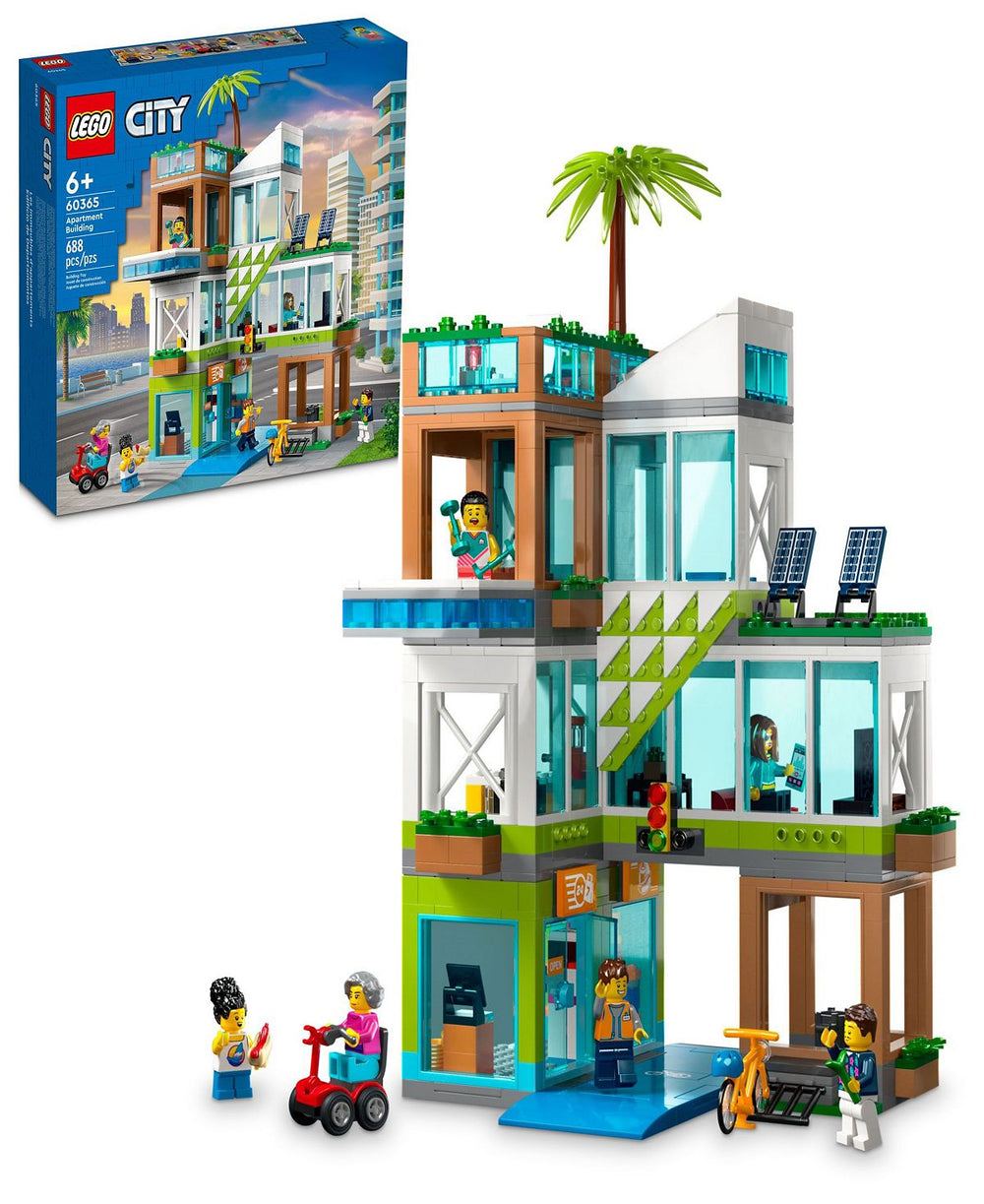 LEGO® My City 60365 Apartment Building Toy Multi-Floor Building Set