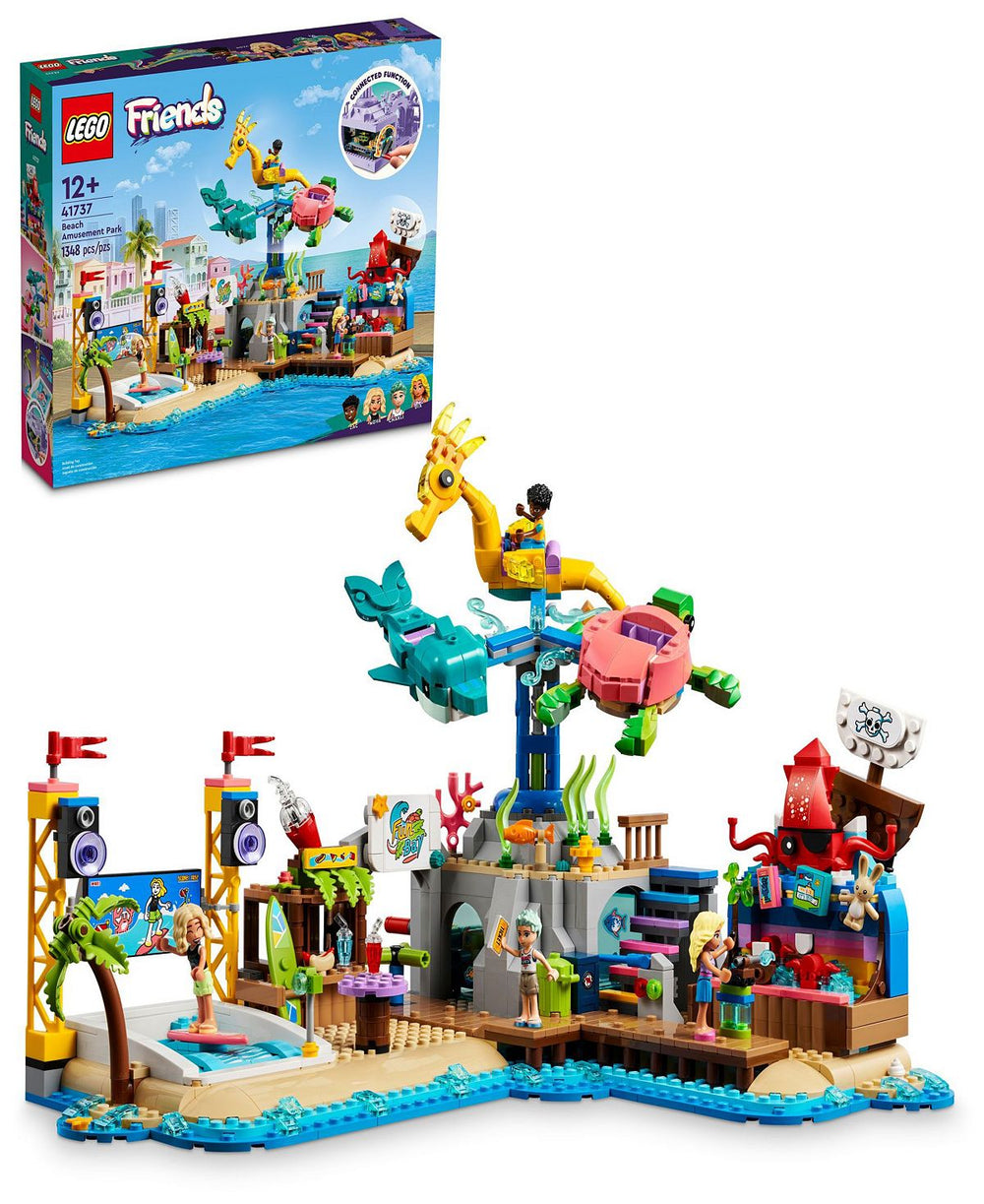 LEGO Friends 41737 Beach Amusement Park Building Set with 1348 Pieces