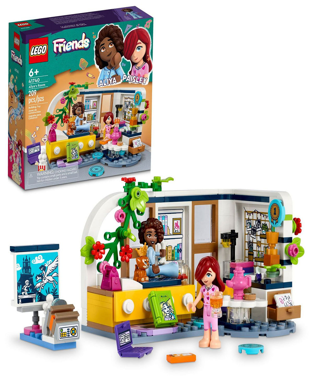 LEGO Friends 209-Piece Aliya's Room Building Set with Mini-Dolls and Accessories