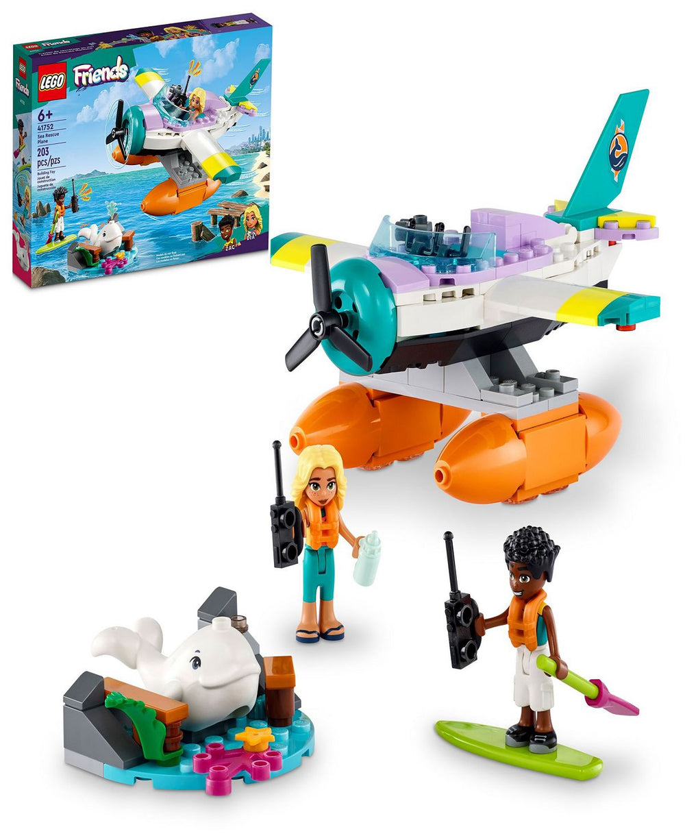 LEGO Friends 203-Piece Sea Rescue Plane Building Set with Mini-Dolls - 41752