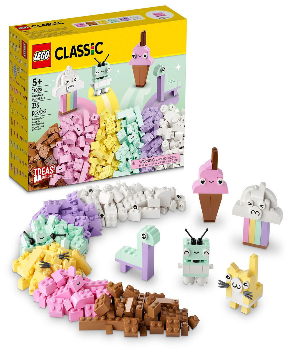 LEGO Classic 333-Piece Creative Pastel Fun Building Set