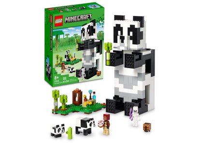 LEGO® Minecraft The Panda Haven 21245 Toy Building Set with Jungle Explorer, Panda, Baby Panda and Skeleton Figures