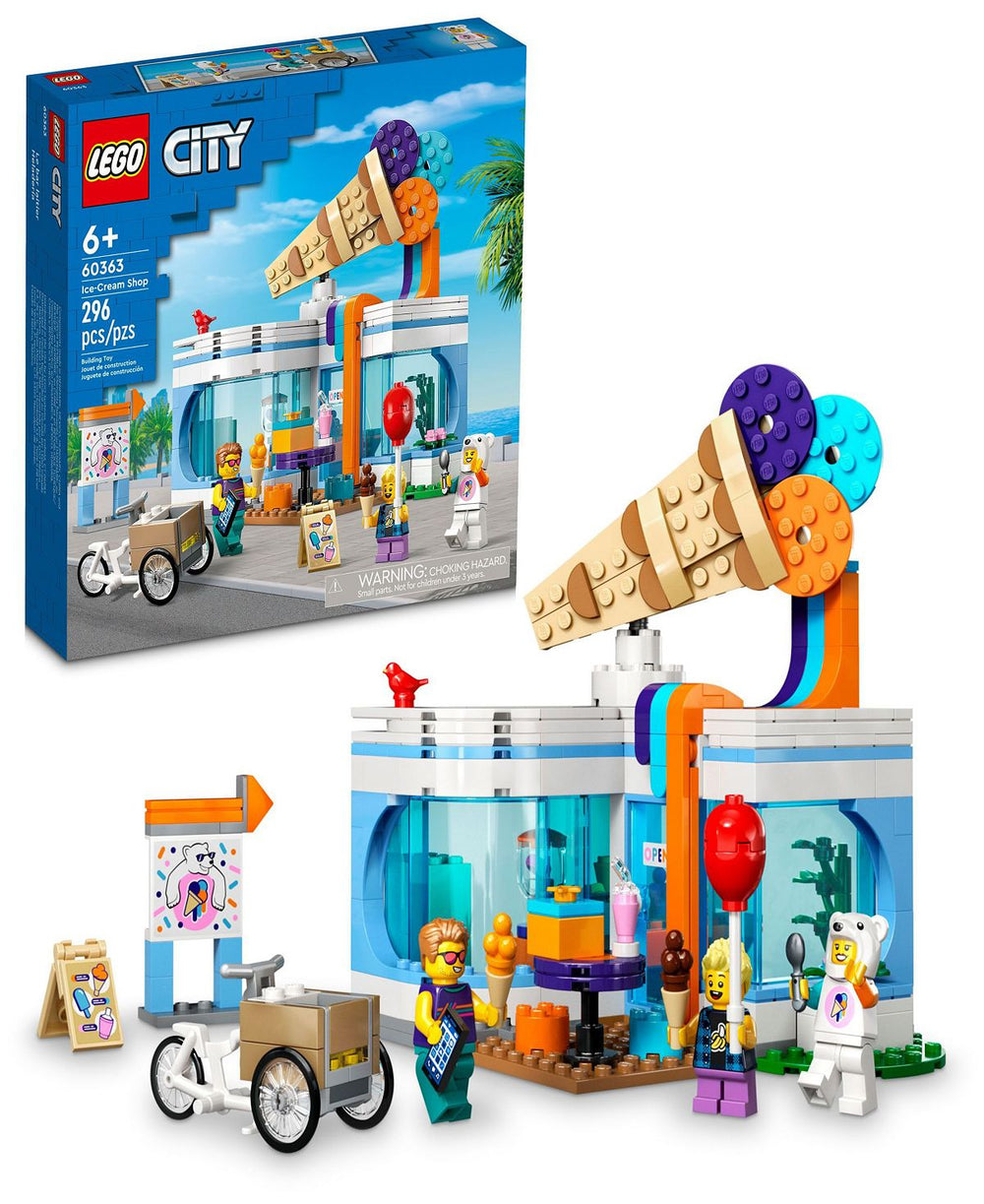 LEGO® City 60363 Toy Ice Cream Shop Building Set with Minifigures