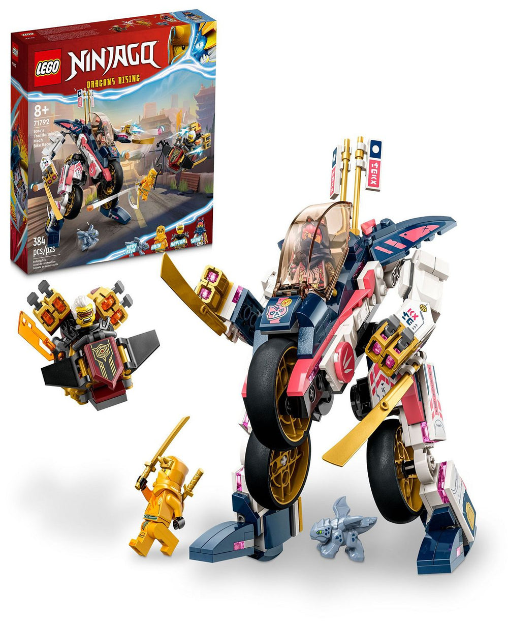 LEGO® Ninjago 71792 Sora's Transforming Mech Bike Racer Toy Building Set