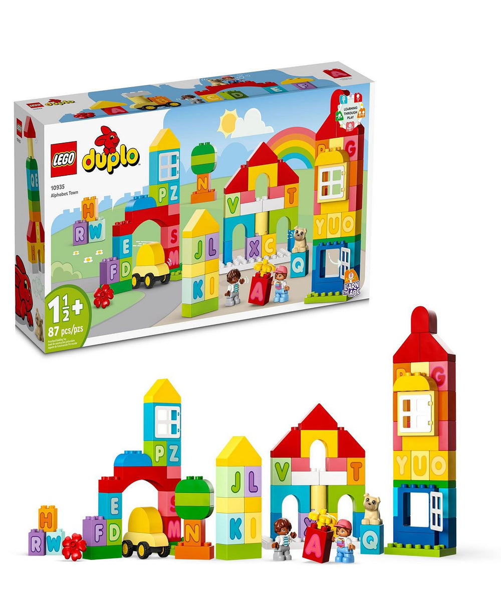 LEGO DUPLO 87-Piece Classic Alphabet Town Building Set for Toddlers