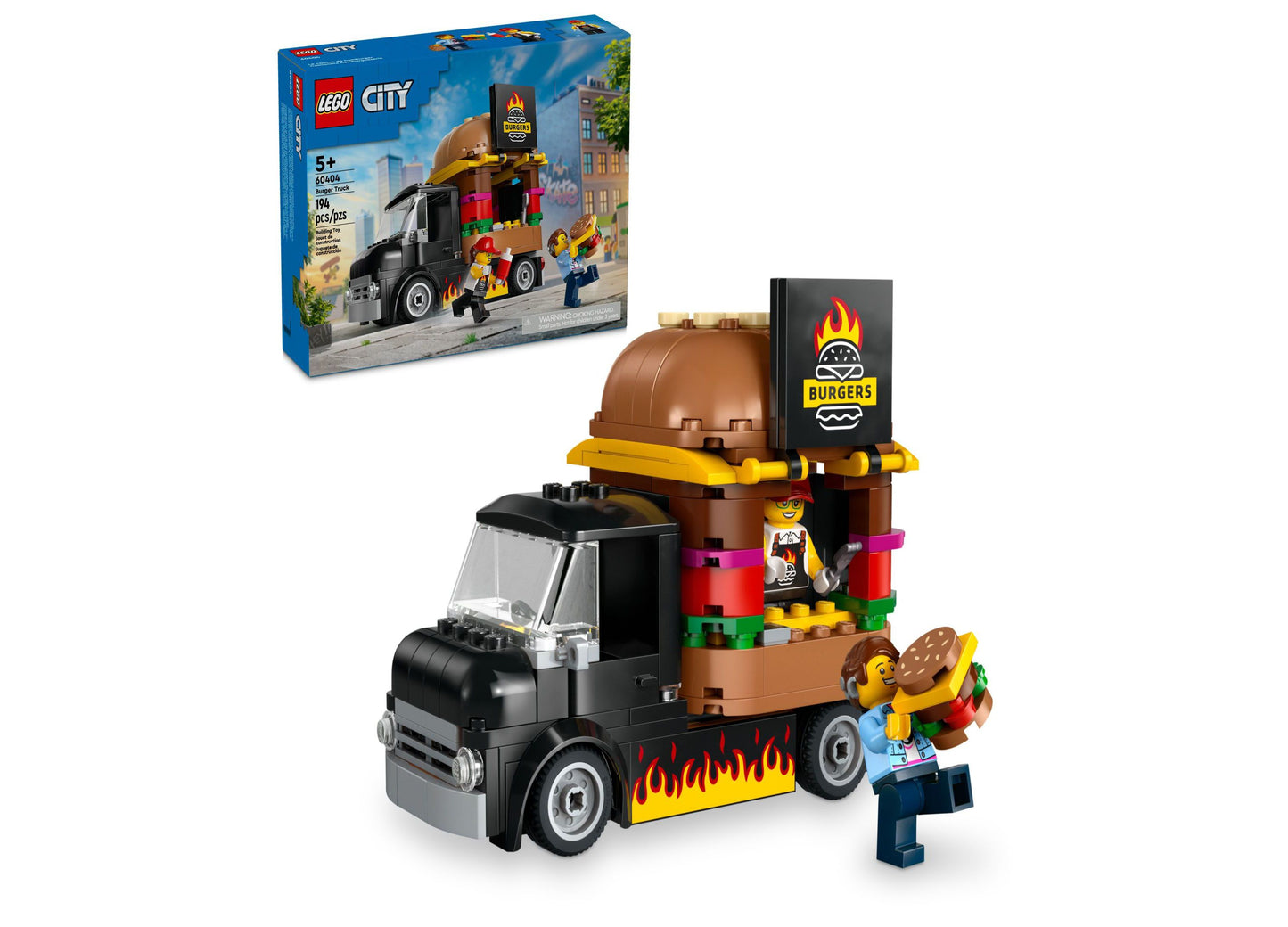 LEGO City 60404 Great Vehicles Burger Truck Building Set