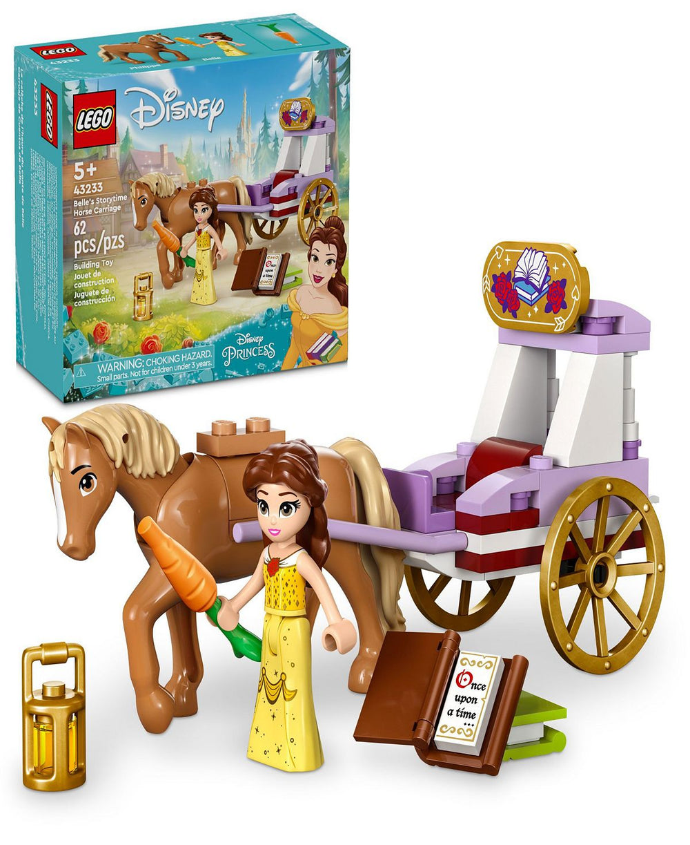 LEGO Disney Princess Belle's Storytime Carriage Set 43233 with Minifigure - 62 Pieces