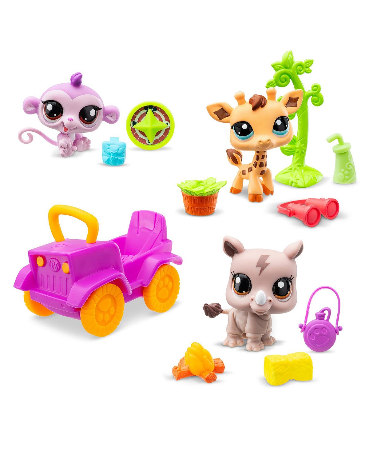 Littlest Pet Shop Safari Adventure Blind Pack - Gen 7, Pets 53, 54, 55