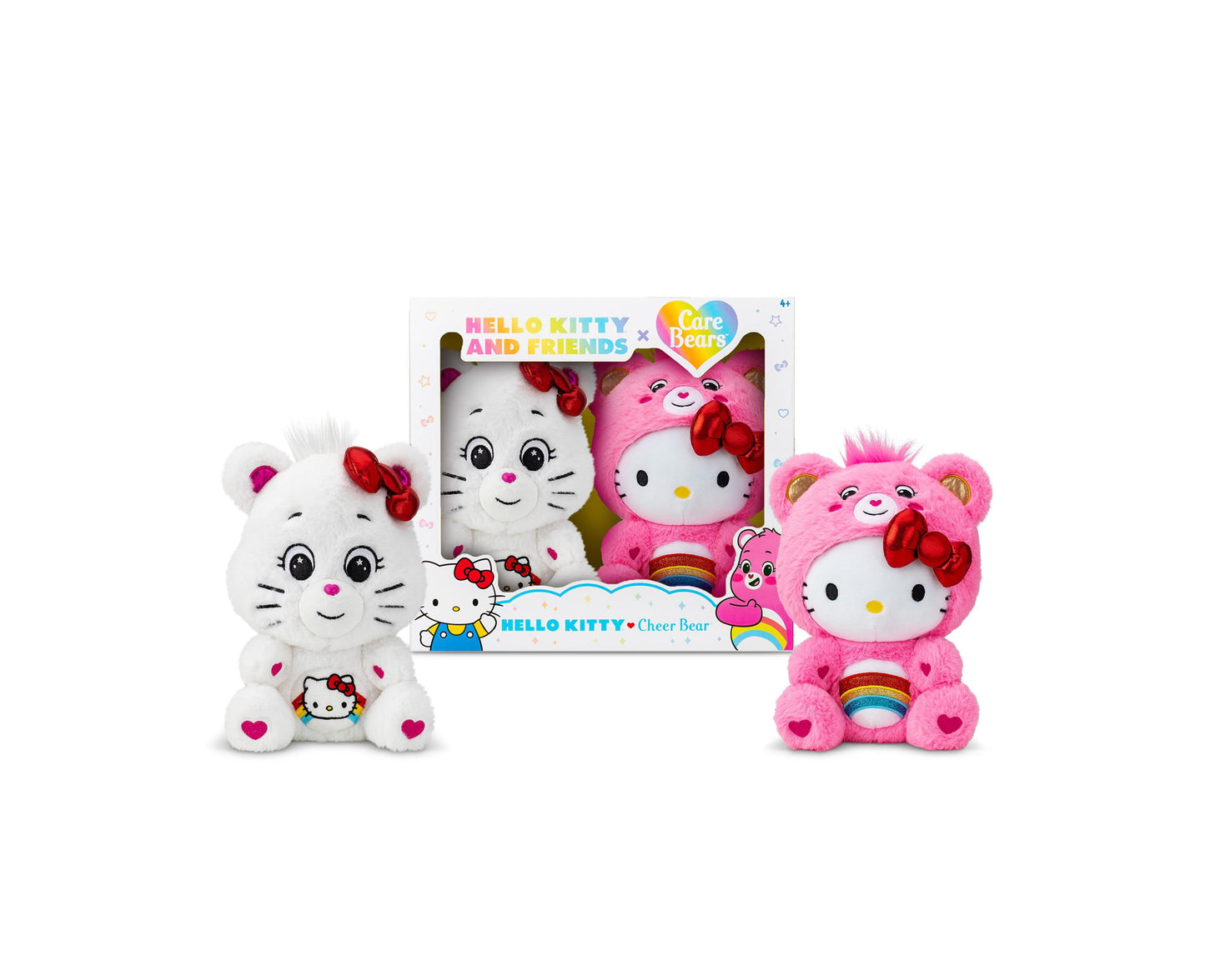 Care Bears Hello Kitty Plush, 2pk