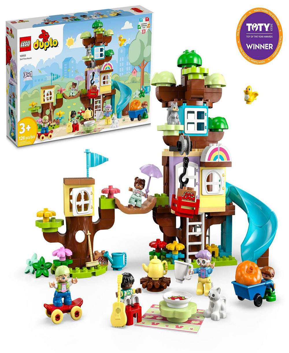 LEGO DUPLO Town 3in1 Tree House 10993 - Creative Building Set for Toddlers