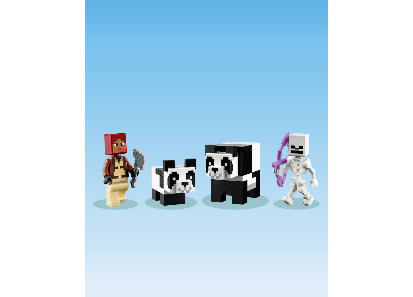 LEGO® Minecraft The Panda Haven 21245 Toy Building Set with Jungle Explorer, Panda, Baby Panda and Skeleton Figures