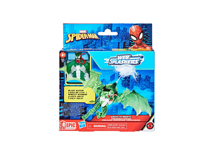 Spider-Man Marvel Epic Hero Series Web Splashers Green Symbiotic Hydro Wing Blast