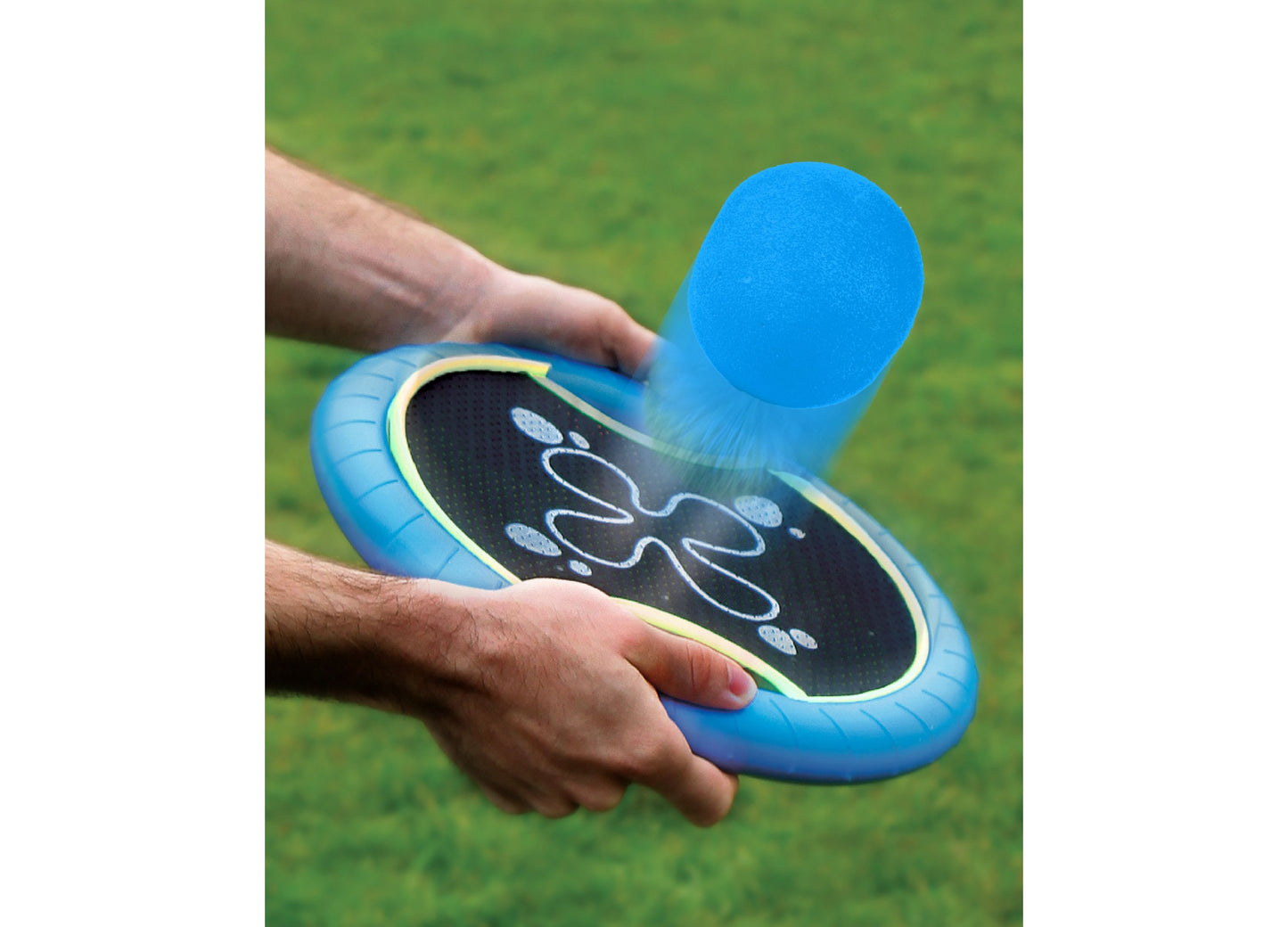 Black Series Trampoline Paddle and Flying Disc Set - Versatile Outdoor Sports Fun