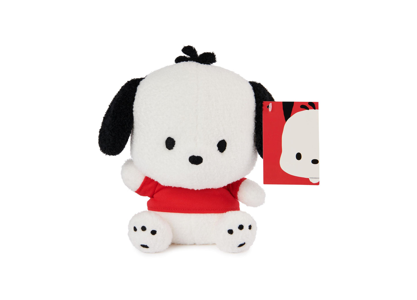 GUND Sanrio Hello Kitty 6 inch Pochacco Plush - White and Black Puppy Stuffed Animal