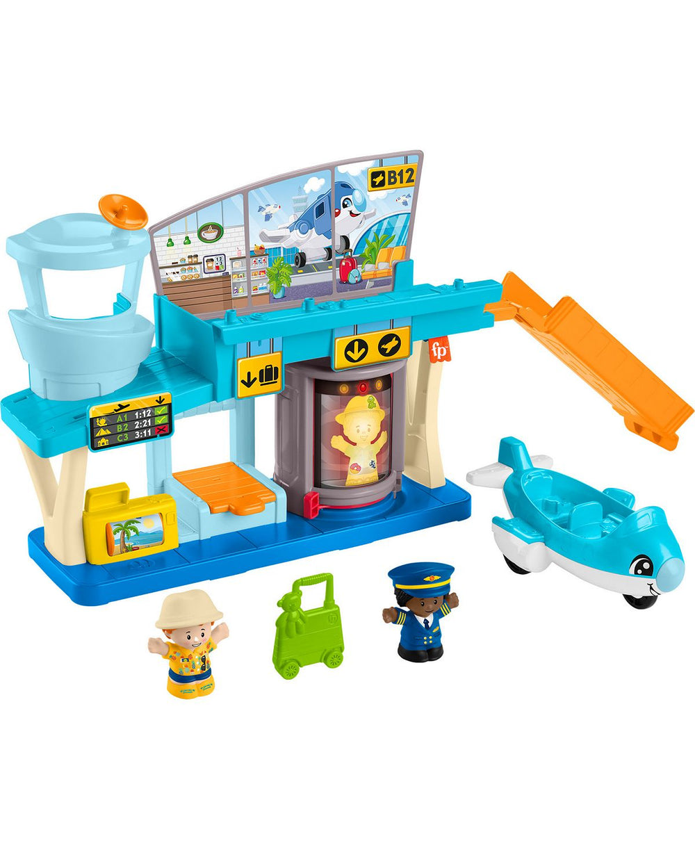 Fisher-Price Little People Everyday Adventures Airport Playset with Airplane and Figures