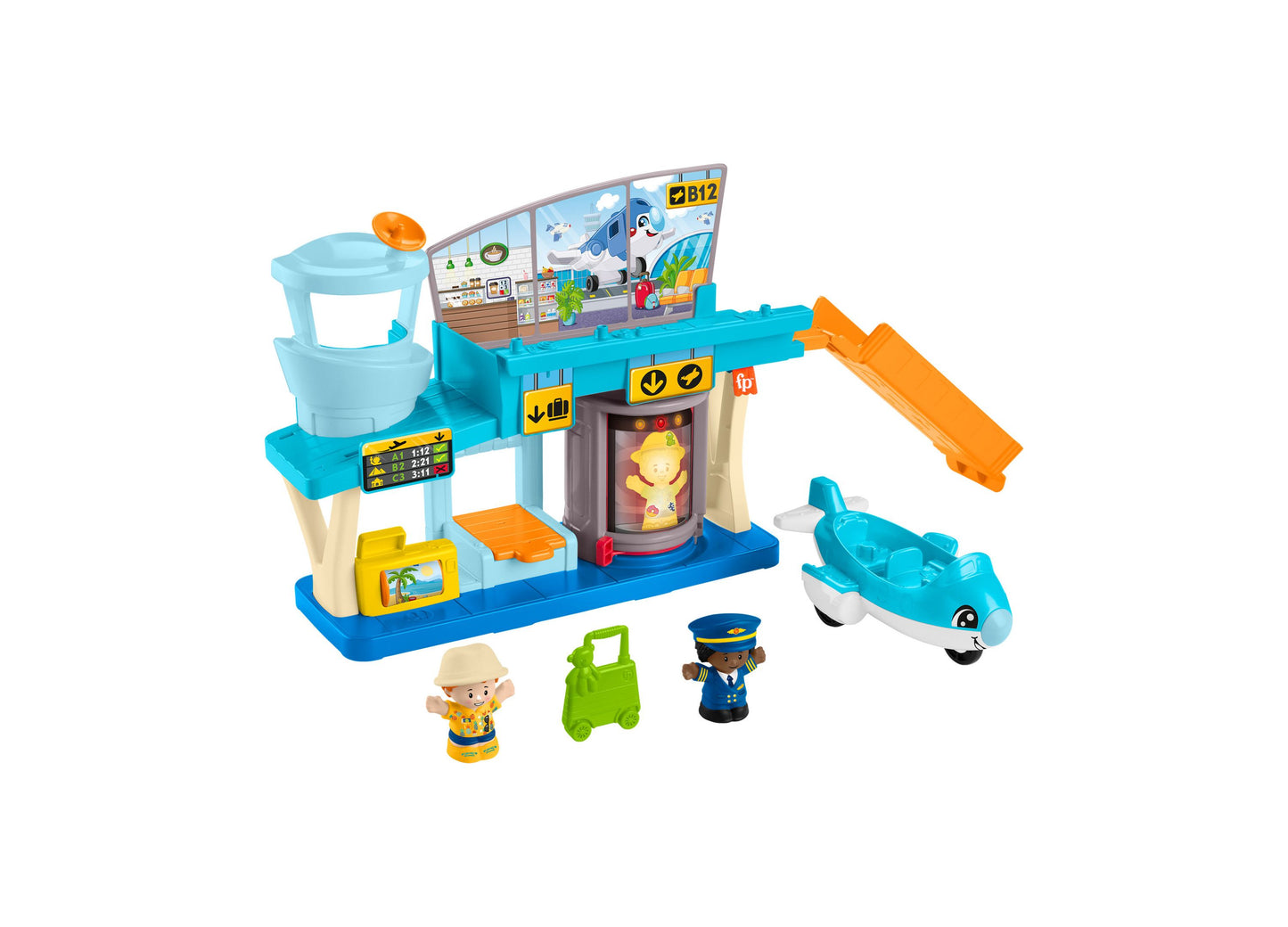 Fisher-Price Little People Everyday Adventures Airport Playset with Airplane and Figures