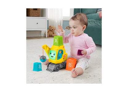 Fisher-Price Count and Stack Crane Learning Toy with Light-Up Blocks