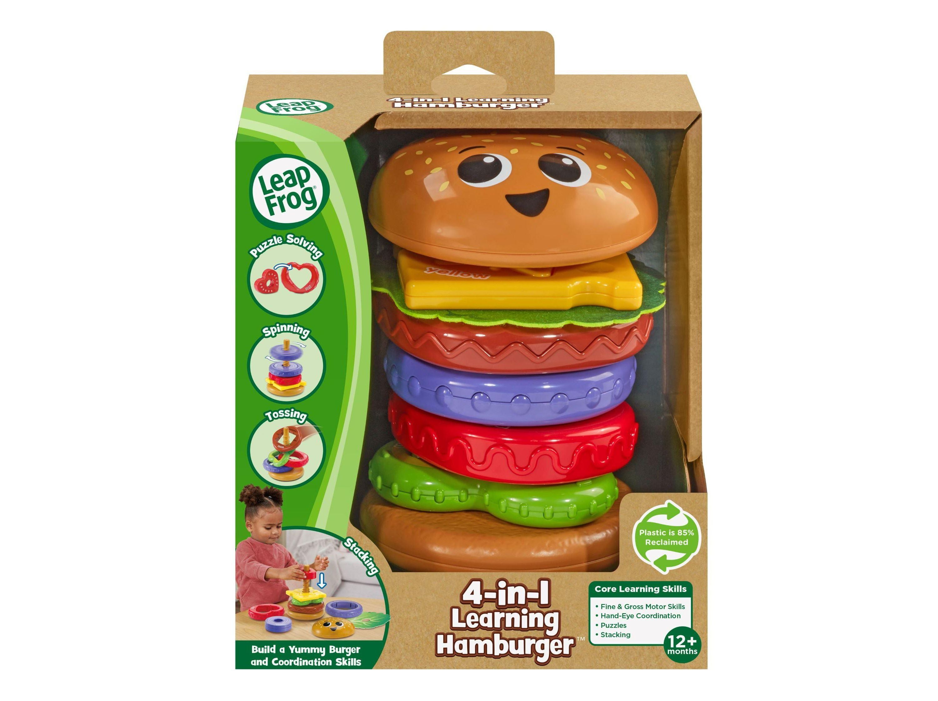 VTech 4 in 1 Learning Hamburger Interactive Stacking and Puzzle Toy Toys R Us