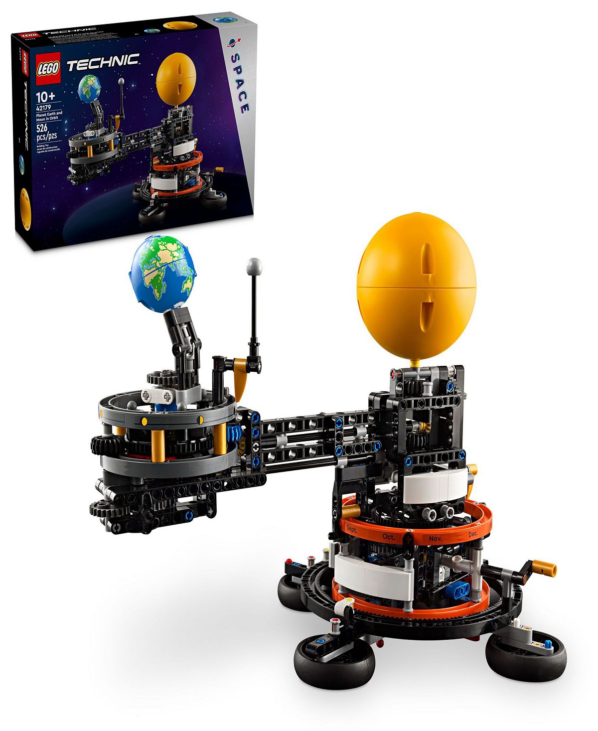 LEGO Technic Space Series: Planet Earth and Moon in Orbit Model Kit, 526 Pieces