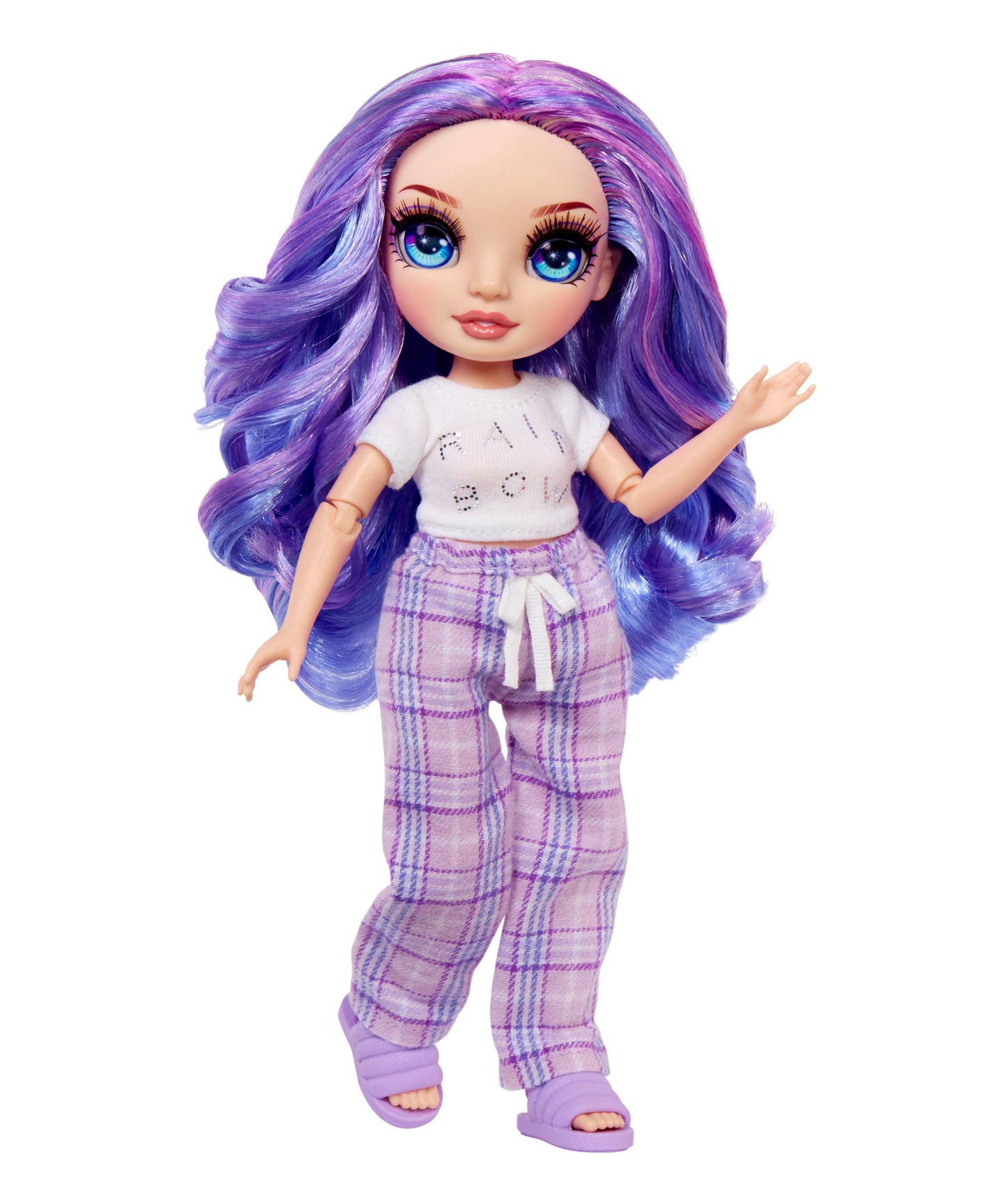 Rainbow High Junior High 9-inch PJ Party Fashion Doll - Violet with Purple Hair