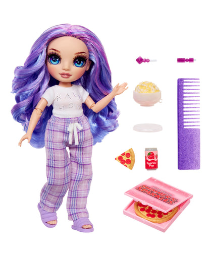 Rainbow High Junior High 9-inch PJ Party Fashion Doll - Violet with Purple Hair