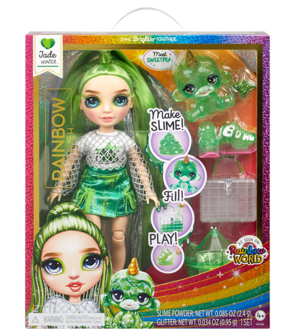 Rainbow High 11-inch Fashion Doll - Jade Hunter with Slime and Pet