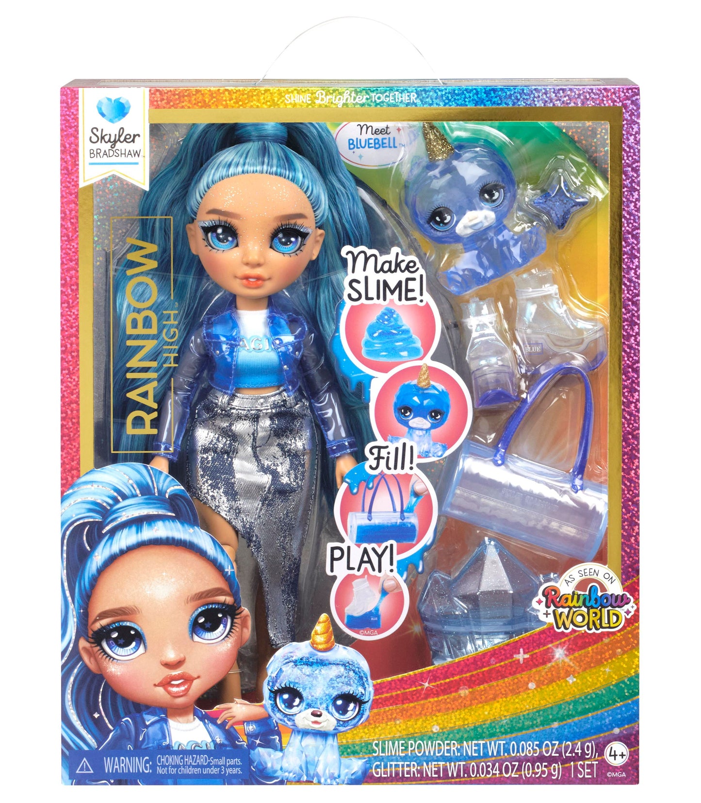 Rainbow High 11" Fashion Doll - Skyler Bradshaw with DIY Slime Kit