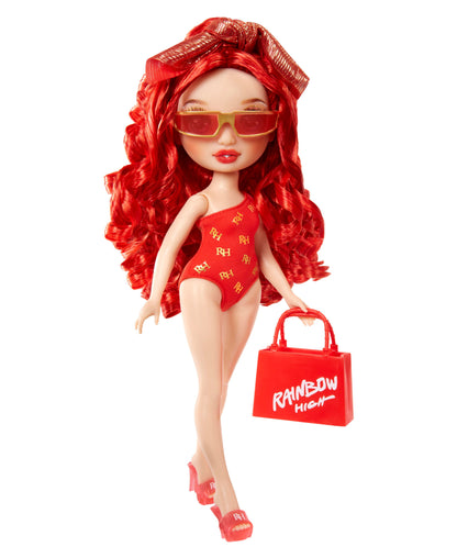 Rainbow High 11" Swim and Style Fashion Doll - Ruby with Red Curls